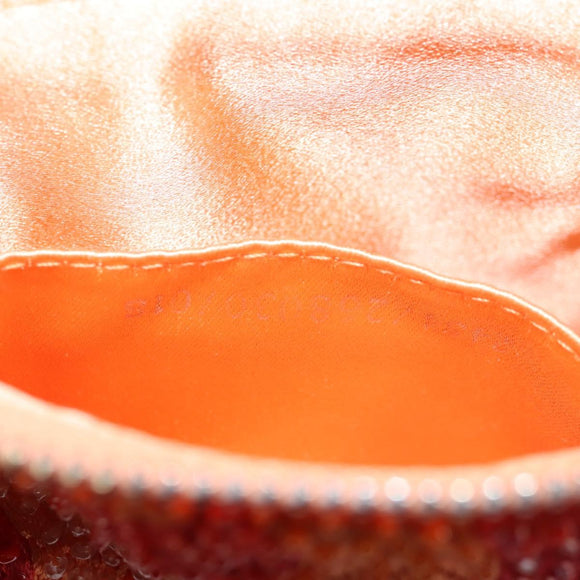 FENDI Hand Bag beads Red Auth 132731V