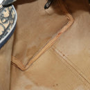 Christian Dior Trotter Canvas Hand Bag Navy Silver Auth 132732-18