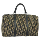 Christian Dior Trotter Canvas Hand Bag Navy Silver Auth 132732-13