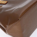 LOUIS VUITTON Monogram Vernis Reade PM Hand Bag Bronze M91146 LV Auth 132734-15