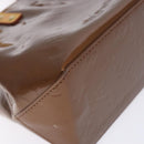 LOUIS VUITTON Monogram Vernis Reade PM Hand Bag Bronze M91146 LV Auth 132734-17
