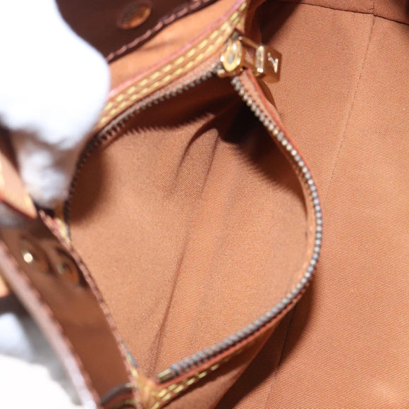 LOUIS VUITTON Monogram Vernis Reade PM Hand Bag Bronze M91146 LV Auth 132734