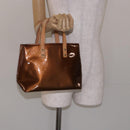 LOUIS VUITTON Monogram Vernis Reade PM Hand Bag Bronze M91146 LV Auth 132734-22