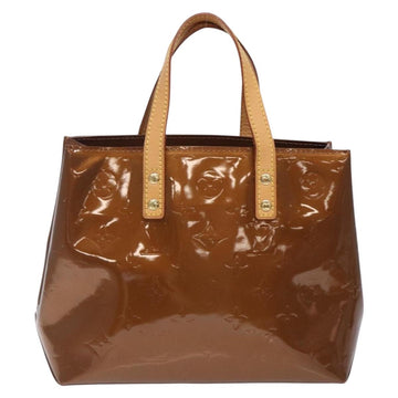LOUIS VUITTON Monogram Vernis Reade PM Hand Bag Bronze M91146 LV Auth 132734 - 0