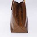 LOUIS VUITTON Monogram Vernis Reade PM Hand Bag Bronze M91146 LV Auth 132734-4