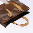 LOUIS VUITTON Monogram Vernis Reade PM Hand Bag Bronze M91146 LV Auth 132734-6