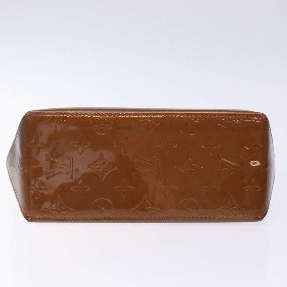 LOUIS VUITTON Monogram Vernis Reade PM Hand Bag Bronze M91146 LV Auth 132734