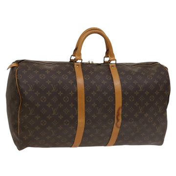 LOUIS VUITTON Monogram Keepall 55 Boston Bag M41424 LV Auth 132738