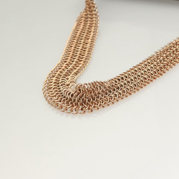 PRADA Chain Shoulder Bag Leather Black Gold Auth 132747V