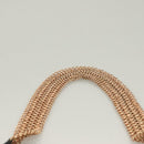 PRADA Chain Shoulder Bag Leather Black Gold Auth 132747V-14