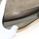 FENDI Chain Wallet Leather Gold Auth 132749-11