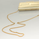 FENDI Chain Wallet Leather Gold Auth 132749-7