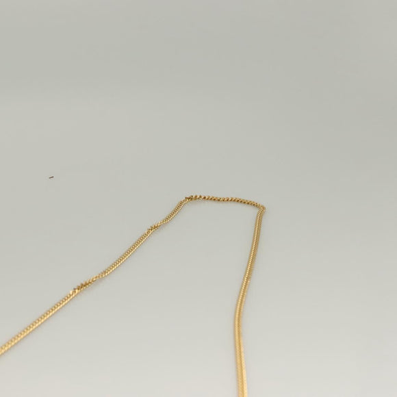 FENDI Chain Wallet Leather Gold Auth 132749