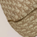 Christian Dior Trotter Canvas Romantic Chain Bag PVC Beige Silver Auth 132755-12