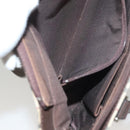 BURBERRY Nova Check Tote Bag Canvas Leather Beige Red Silver Auth 132757-21