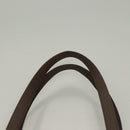 BURBERRY Nova Check Tote Bag Canvas Leather Beige Red Silver Auth 132757-8