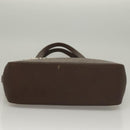 BURBERRY Nova Check Tote Bag Canvas Leather Beige Red Silver Auth 132757-5