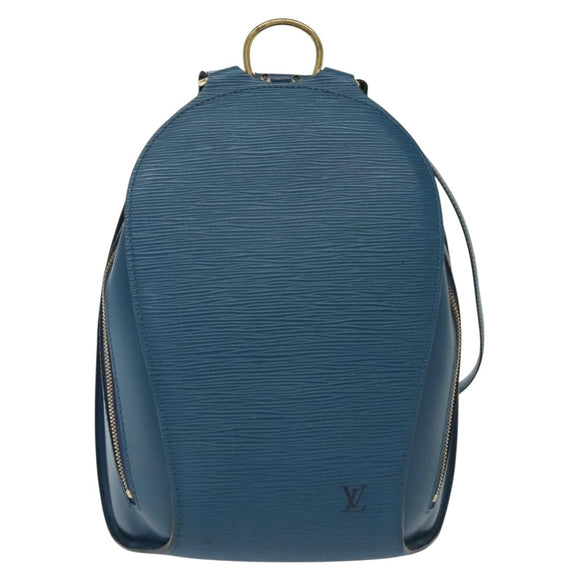 LOUIS VUITTON Epi Mabillon Backpack Blue M52235 LV Auth 132760