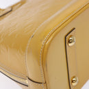 LOUIS VUITTON Monogram Vernis Alma PM Hand Bag Citrin M90101 LV Auth 132762-11