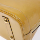 LOUIS VUITTON Monogram Vernis Alma PM Hand Bag Citrin M90101 LV Auth 132762-12