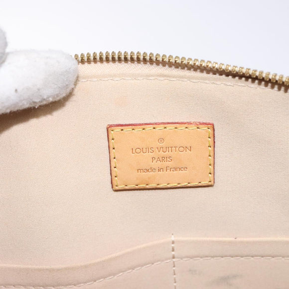 LOUIS VUITTON Monogram Vernis Alma PM Hand Bag Citrin M90101 LV Auth 132762