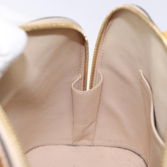 LOUIS VUITTON Monogram Vernis Alma PM Hand Bag Citrin M90101 LV Auth 132762