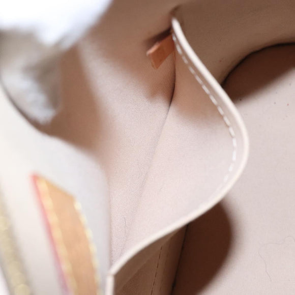 LOUIS VUITTON Monogram Vernis Alma PM Hand Bag Citrin M90101 LV Auth 132762