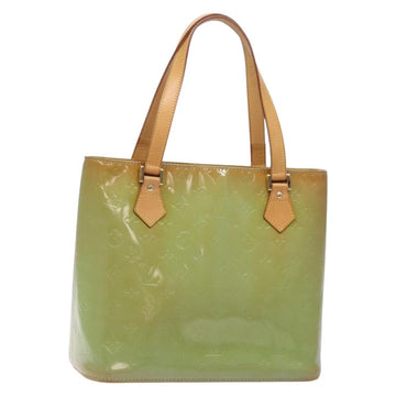 LOUIS VUITTON Monogram Vernis Houston Hand Bag Baby Blue M91005 LV Auth 132764