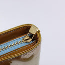 LOUIS VUITTON Monogram Vernis Houston Hand Bag Baby Blue M91005 LV Auth 132764-18