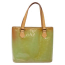 LOUIS VUITTON Monogram Vernis Houston Hand Bag Baby Blue M91005 LV Auth 132764-2