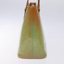 LOUIS VUITTON Monogram Vernis Houston Hand Bag Baby Blue M91005 LV Auth 132764-3