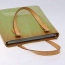 LOUIS VUITTON Monogram Vernis Houston Hand Bag Baby Blue M91005 LV Auth 132764-6