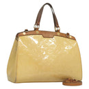 LOUIS VUITTON Monogram Vernis Blair MM Hand Bag 2way Citrin M90108 Auth 132765-1