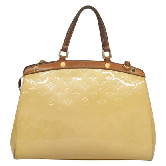 LOUIS VUITTON Monogram Vernis Blair MM Hand Bag 2way Citrin M90108 Auth 132765