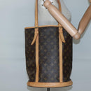 LOUIS VUITTON Monogram Bucket GM Shoulder Bag M42236 LV Auth 132767-21
