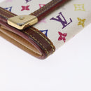 LOUIS VUITTON Multicolor Porte Monnaie Pla Purse White M92657 Auth 132771-14