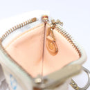 LOUIS VUITTON Multicolor Pochette Cles Coin Purse White M92655 LV Auth 132772-18