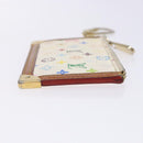 LOUIS VUITTON Multicolor Pochette Cles Coin Purse White M92655 LV Auth 132772-3