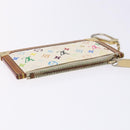 LOUIS VUITTON Multicolor Pochette Cles Coin Purse White M92655 LV Auth 132772-5