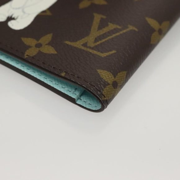 LOUIS VUITTON Christmas Vivienne Couverture Passport Passport Case Auth 132776M