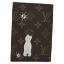 LOUIS VUITTON Christmas Vivienne Couverture Passport Passport Case Auth 132776M-2