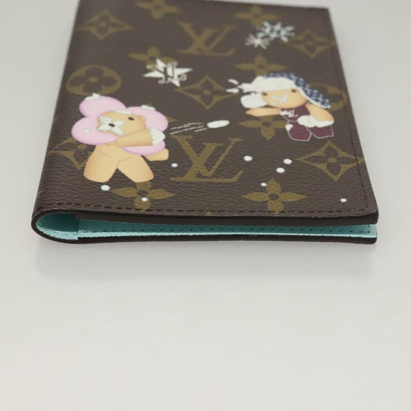 LOUIS VUITTON Christmas Vivienne Couverture Passport Passport Case Auth 132776M