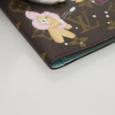 LOUIS VUITTON Christmas Vivienne Couverture Passport Passport Case Auth 132776M-7