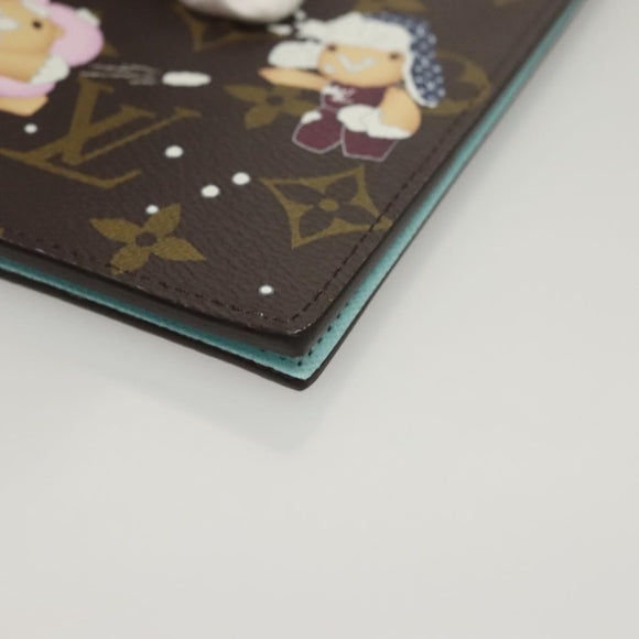 LOUIS VUITTON Christmas Vivienne Couverture Passport Passport Case Auth 132776M