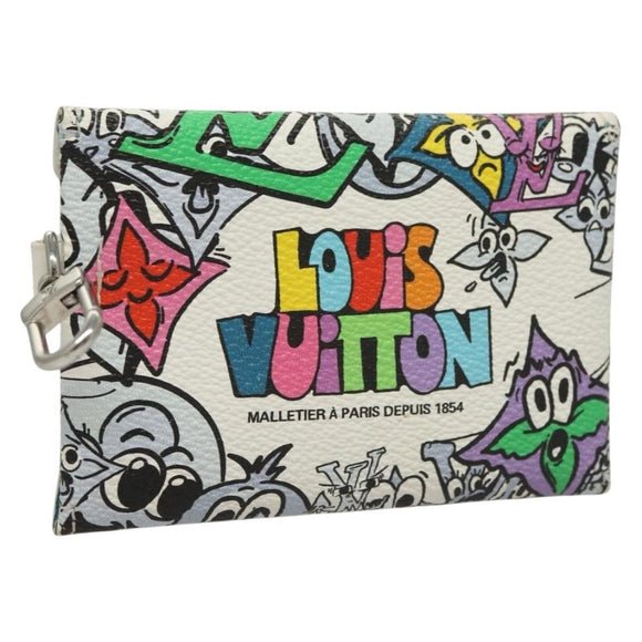 LOUIS VUITTON Monogram Comics Trio Envelope Pouch Multicolor M82014 Auth 132781M