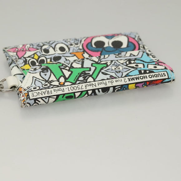 LOUIS VUITTON Monogram Comics Trio Envelope Pouch Multicolor M82014 Auth 132781M