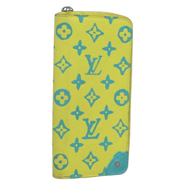 LOUIS VUITTON Playground Zippy Wallet Vertical Wallet Yellow M82005 Auth 132783