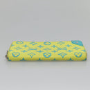 LOUIS VUITTON Playground Zippy Wallet Vertical Wallet Yellow M82005 Auth 132783-4