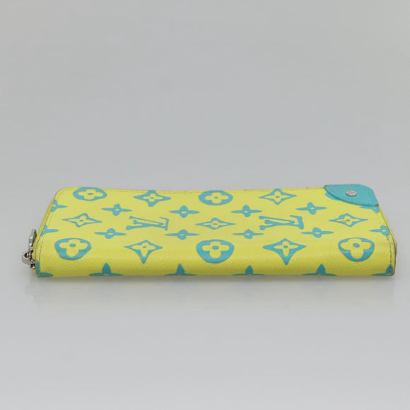 LOUIS VUITTON Playground Zippy Wallet Vertical Wallet Yellow M82005 Auth 132783