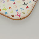 LOUIS VUITTON Multicolor Pochette Mira MM Pouch White M60096 LV Auth 132784-15